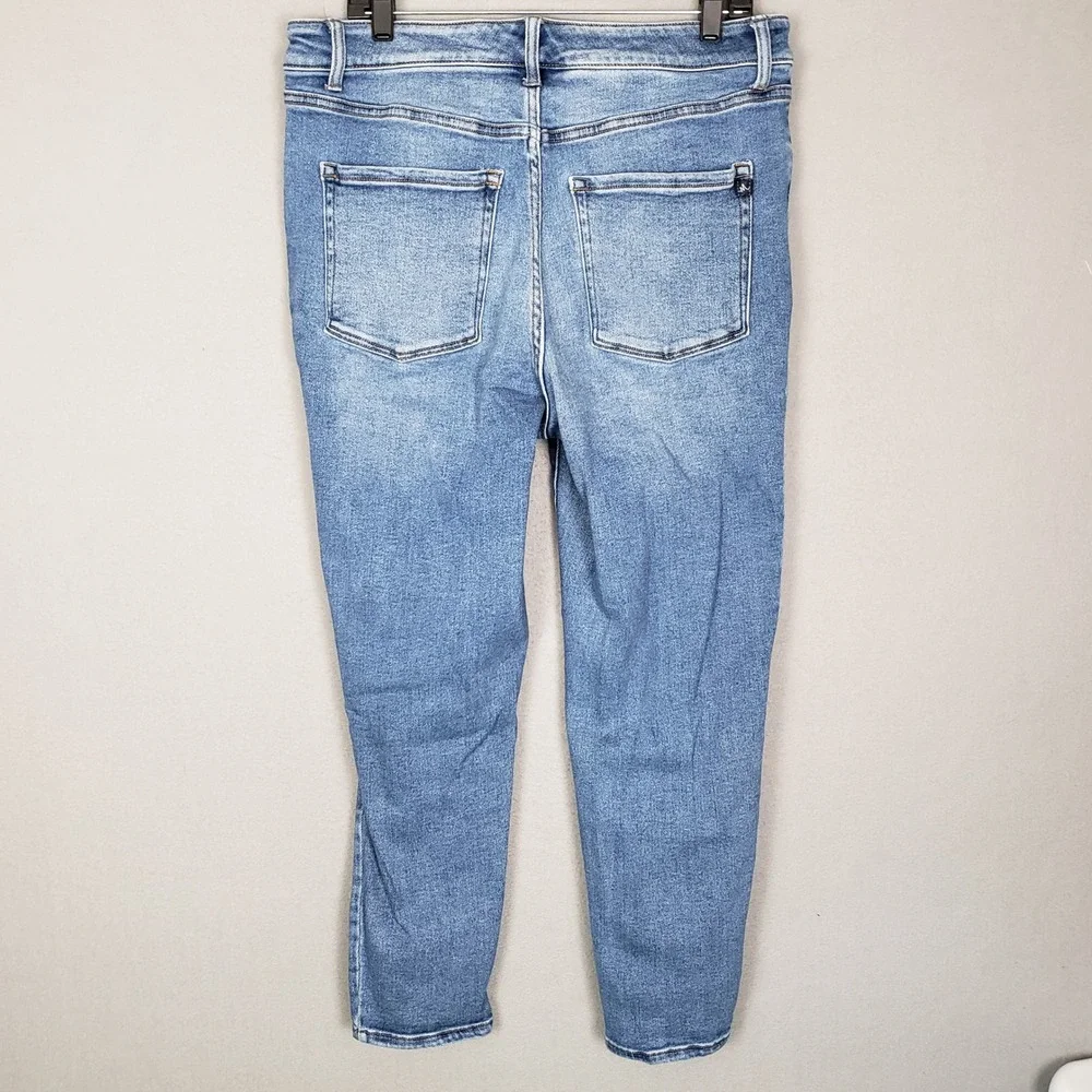 Maurices M Jeans High Rise Skinny Stretch Light Wash Casual Basic Plus Size 14W‎